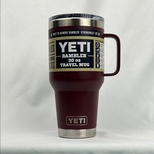 YETI Rambler 30 oz Mug - Wild Vine - Burgundy - NWT